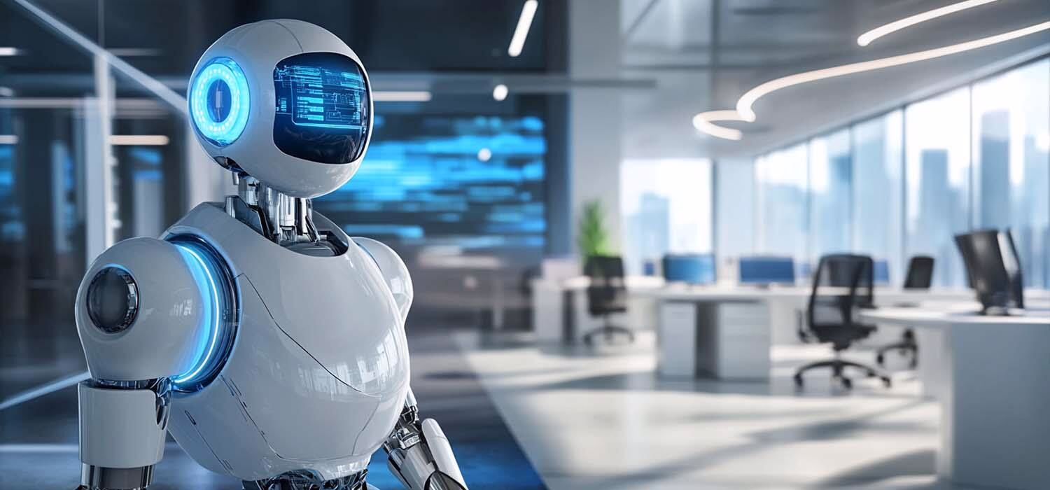 Automation in action: RPA streamlining procurement processes in a modern office.