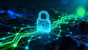 Digital padlock securing business data network