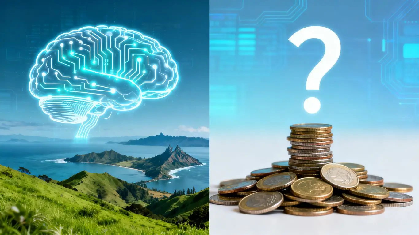 New Zealand AI business growth versus cost question.