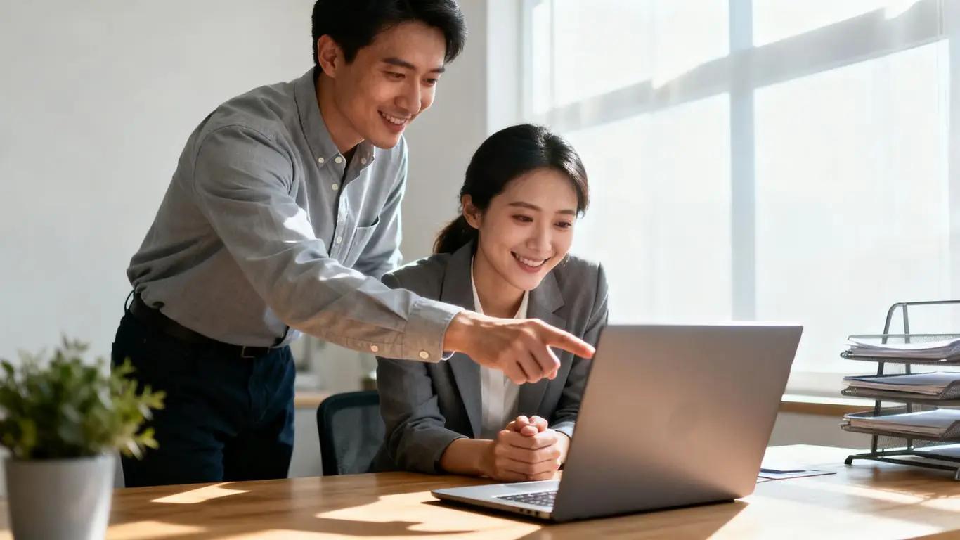 IT support helping a business owner in Christchurch.