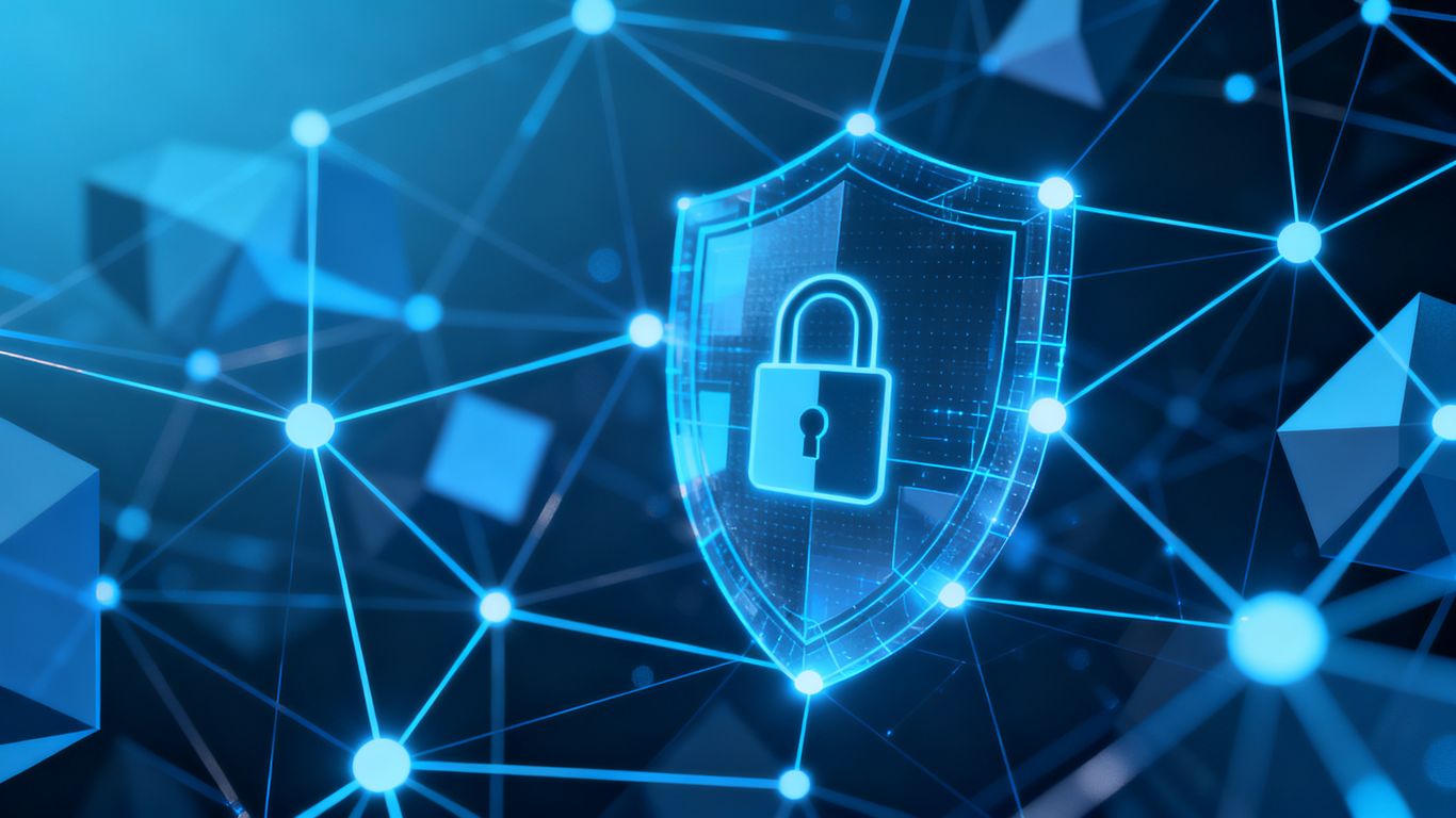 Digital shield protecting interconnected network nodes.