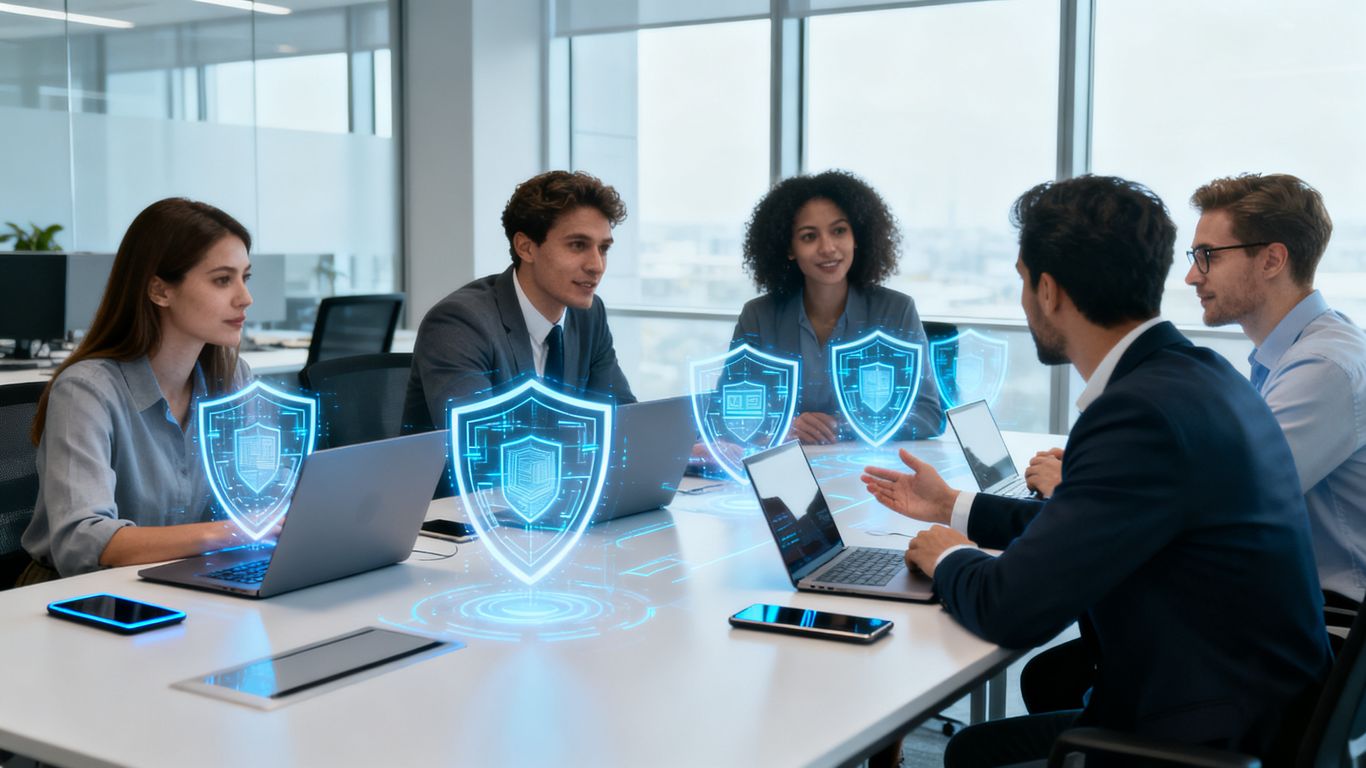Microsoft Defender for Business protecting company devices.