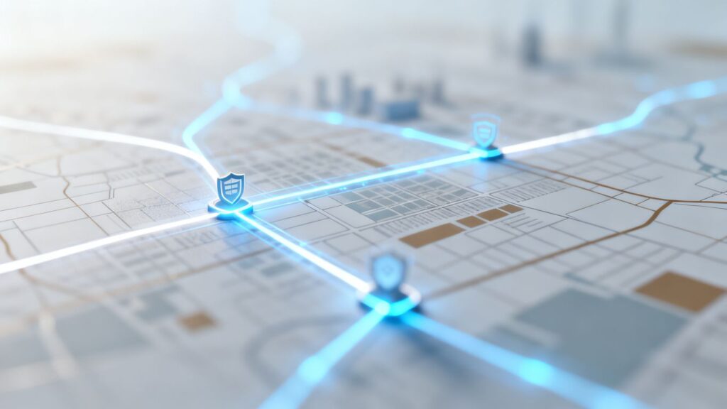 Cybersecurity news illustration with a digital lock concept