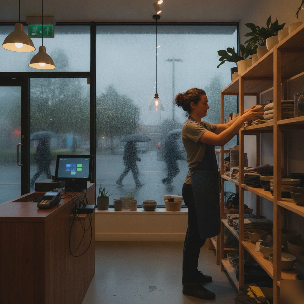 Small retail business owner working in her shop, an everyday example of the businesses SMB1001 was built for